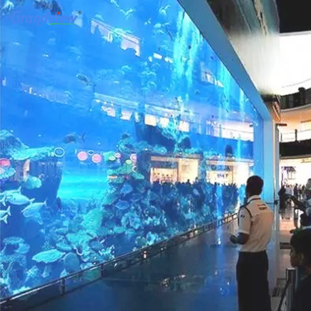 Transparent acrylic thick plate for fish aquarium