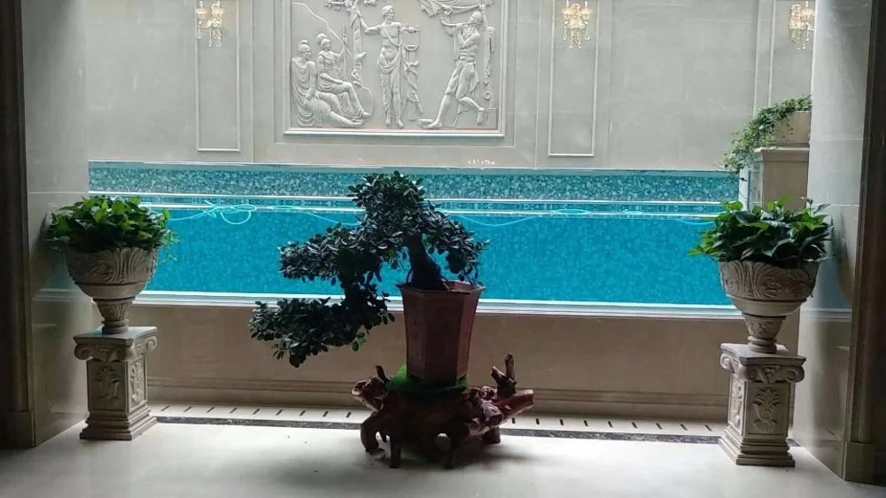 Transparent cast acrylic panel for swimming pool — view 2