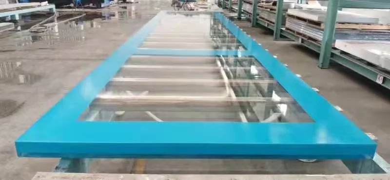 One-time acrylic sheet swimming pool