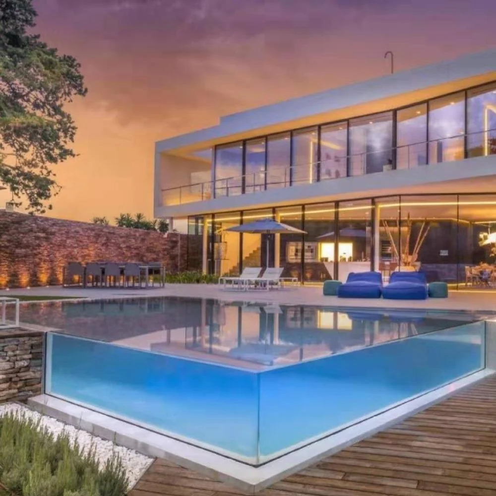Custom Size Curve Acrylic Swimming Pool Wall Sheet — view 2