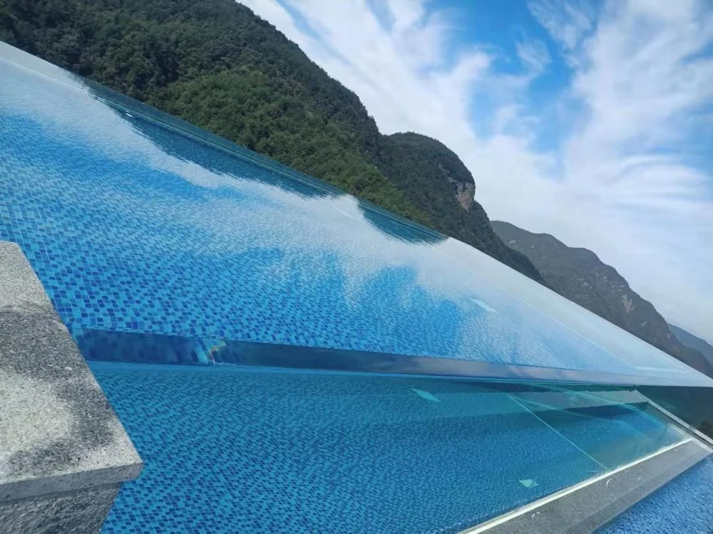 Outdoor seamless Mosaic transparent acrylic pool