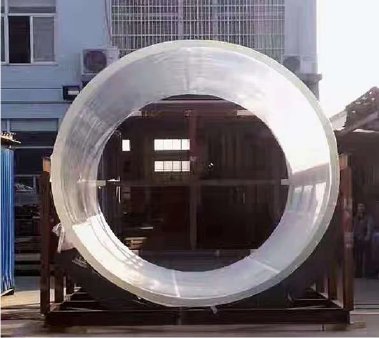 Acrylic cylindrical fish tank for villa decoration