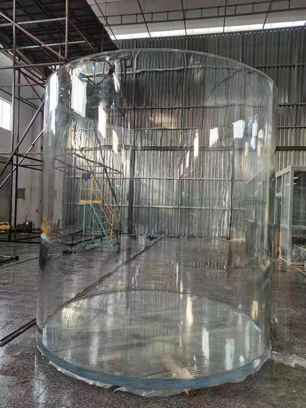 Custom size large diameter cylinder tube curved tunnel — view 2