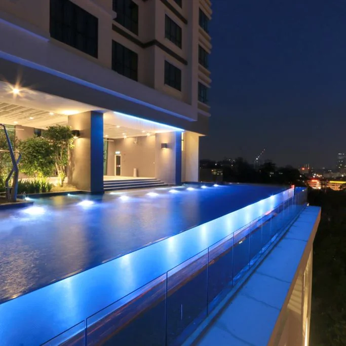 Custom Size Curve Acrylic Swimming Pool Wall Sheet — view 3