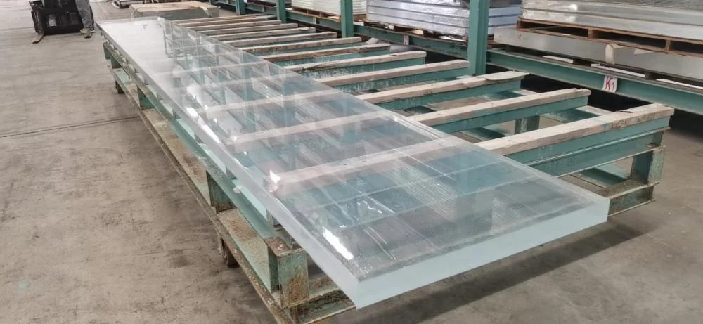 Colorless transparent acrylic pool board