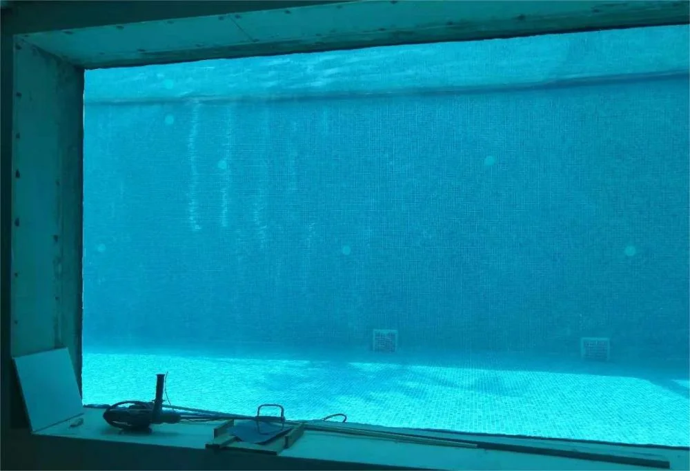 Acrylic window for container swimming pool