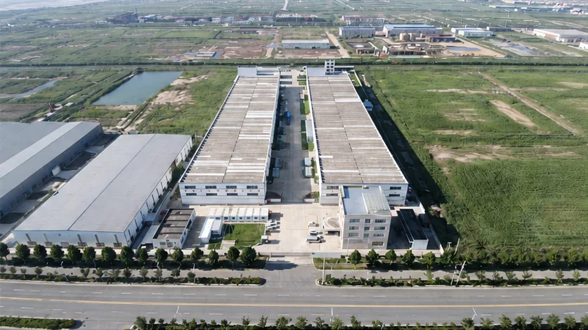 Aerial view of the Yancheng acrylic production base