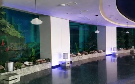 Finished viewing wall in the interior