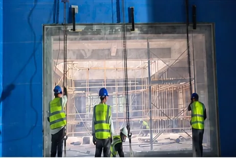 Viewing panel and temporary handling frame