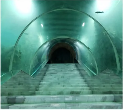 Stair tunnel after filling