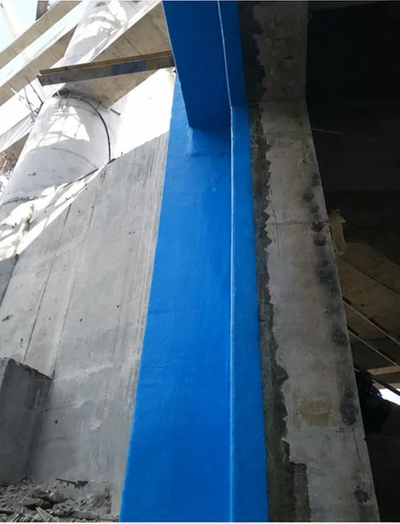 Finished vertical rebate surface