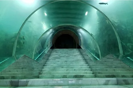 Stair tunnel after filling