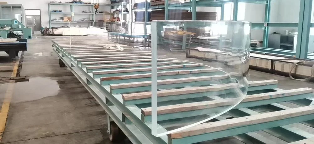 High ornamental acrylic curved plate — view 2