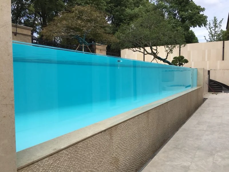 L shape seamless bonding acrylic swimming pool — view 2