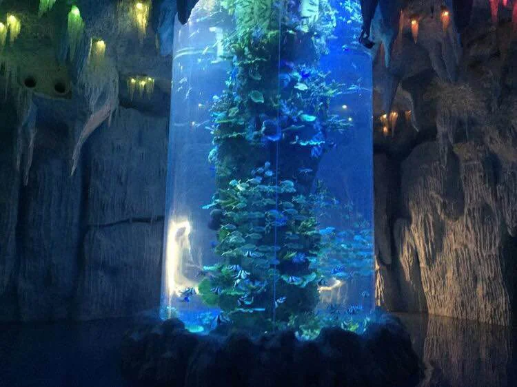 Customer large size pmma public place acrylic aquarium — view 3