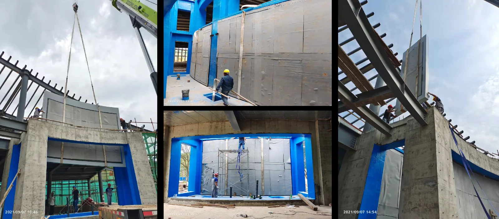 Qingxi Smart Fishery — installation stage